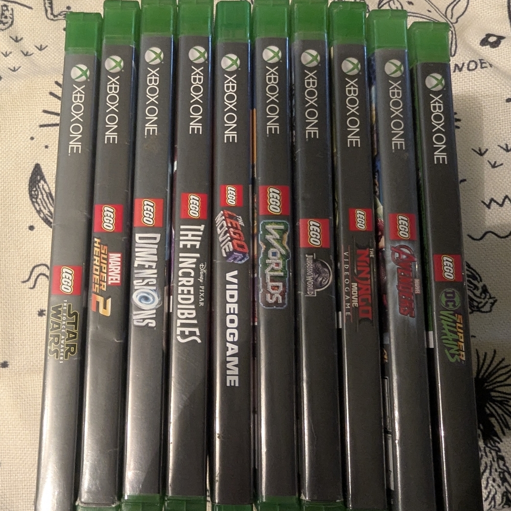 Lego Xbox One games (lot of 10) all tested. Marvel DC Disney